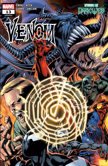 The cover to VENOM #13.