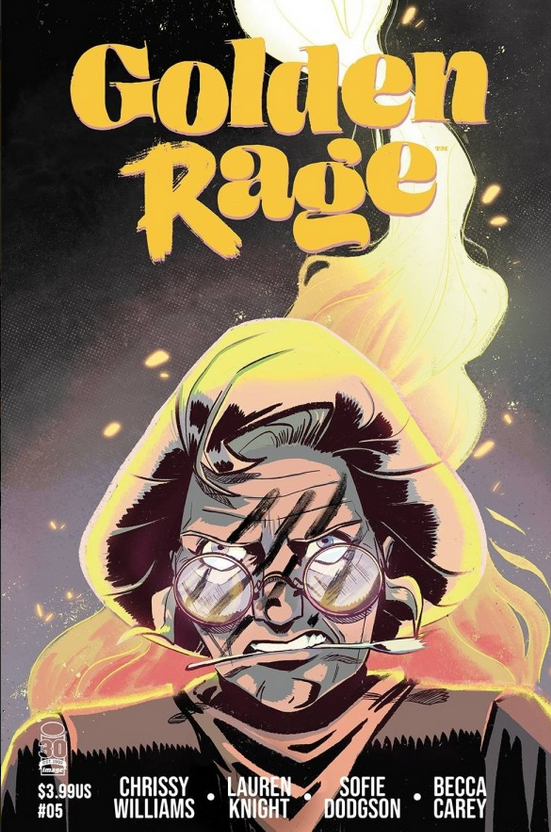 The cover for Golden Rage #5.