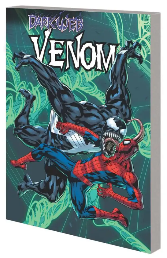 The cover of VENOM VOL. 3, showing Venom fighting Spider-Man. Art by Bryan Hitch.