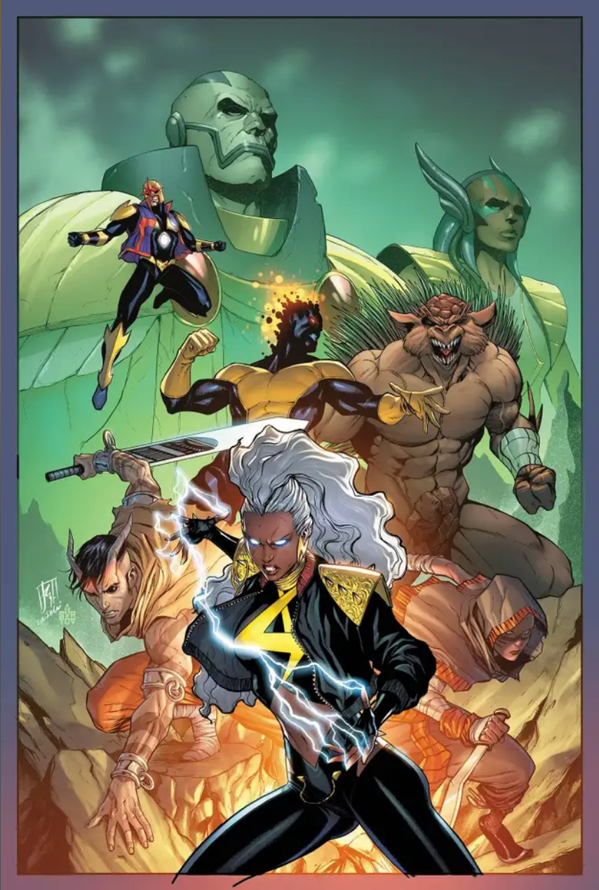The cover for X-MEN RED Vol 4 by Stefano Caselli, showing the assembled Brotherhood.
