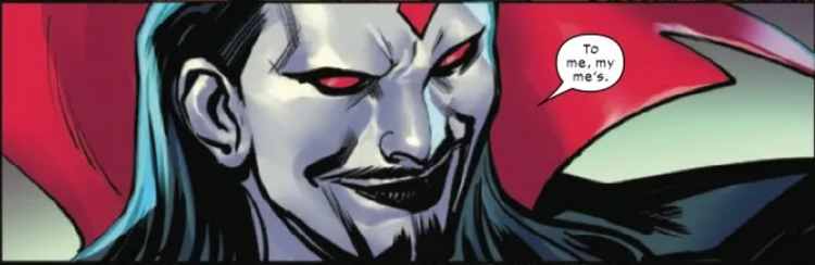 A panel from SINS OF SINISTER #1, by Gillen & Werneck.