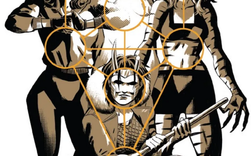A section of the cover to DEFENDERS BEYOND #5, replicated below.